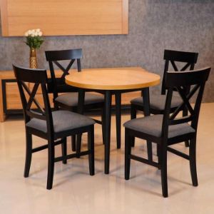 Obrazek Stół Gary 80 Dąb naturalny/czarny mat