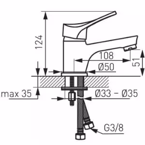 Obrazek Bateria umywalkowa Stillo