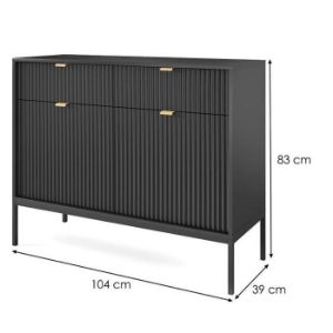Obrazek Komoda Nova Ksz104 Czarny