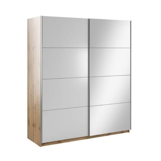 Obrazek Szafa z lustrem Asti 180 d.wotan/biały