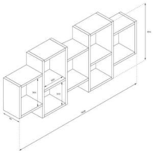 Obrazek Półka Wisząca NR 15 Czarny