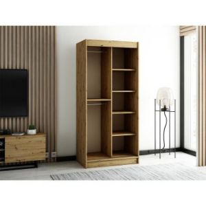 Obrazek Szafa Lamelo 120 Dąb Artisan/Czarny