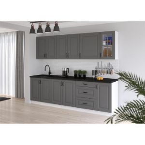 Obrazek Kuchnia Stilo dustgrey/biały 260 bez blatu