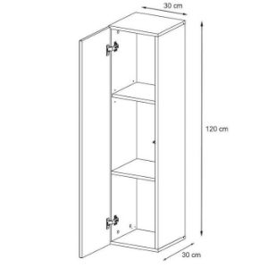Obrazek Szafka Wisząca Switch SW2 Grafit 