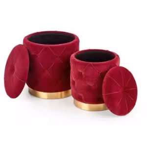 Obrazek Pufy Polly (bordowy)