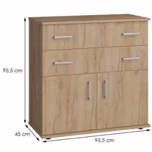 Obrazek Komoda 2+2 Bl D.Craft Złoty