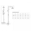 Obrazek Zestaw prysznicowy Rain biały mat arex.1281wh