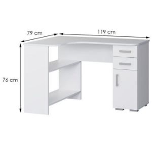 Obrazek Biurko Bogdan Narożne Biały