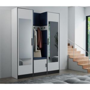 Obrazek Garderoba Roj 12 biała + Kronos 09 niebieska