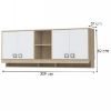 Obrazek Szafka wisząca Kiki MKR-BK/KI-15 beech/white