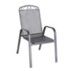 Obrazek Komplet mebli ogrodowych metalowych prostokątny stół + 4 krzesła