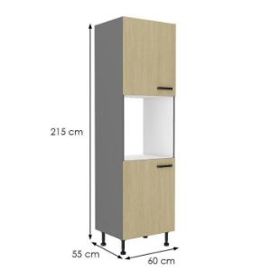 Obrazek Szafka kuchenna SCANDI jodełka/antracyt 60dp-215 2f 