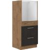 Obrazek Szafka kuchenna VIGO grafit mat 60DKP-145 3S BB
