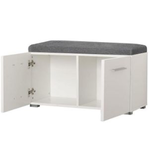 Obrazek Szafka na buty Beny 2d Biały/Biały Połysk 11008567