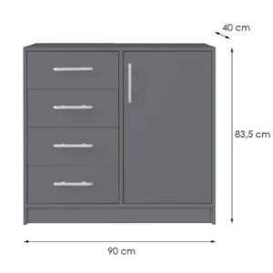 Obrazek Komoda Smart SRK2 grafit