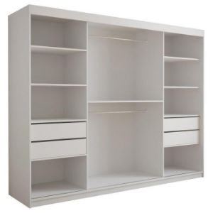 Obrazek Szafa Tapi 250 Biały/Ekoskóra Biała