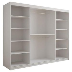 Obrazek Szafa Tapi 250 Biały/Ekoskóra Biała