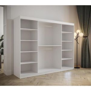 Obrazek Szafa Tapi 250 Biały/Ekoskóra Biała