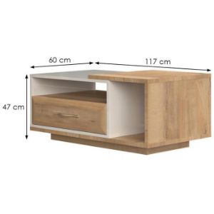 Obrazek Ława Gala KLS-1F/GL pacific walnut/beige