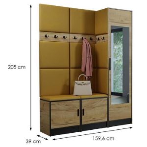 Obrazek Garderoba Roj 20 craft + Kronos 01 miodowa