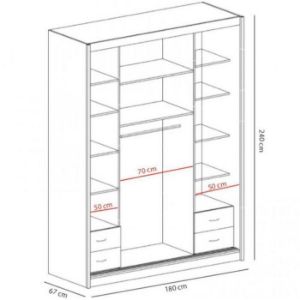 Obrazek Szafa Maciej 180 dąb lefkas