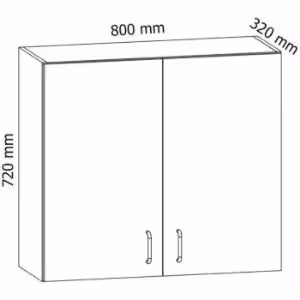Obrazek Szafka kuchenna Sycylia G80c biały/dąb lancelot