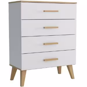 Obrazek Komoda Dita 4S white/oak sonoma