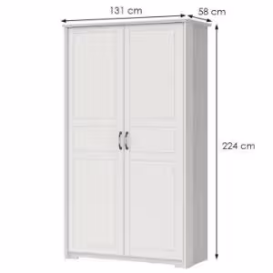 Obrazek Szafa 2d Evergreen p2/eg ivory mat