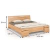 Obrazek Łóżko bukowe Skandica Sparta maxi 140X200 cm. naturalny 