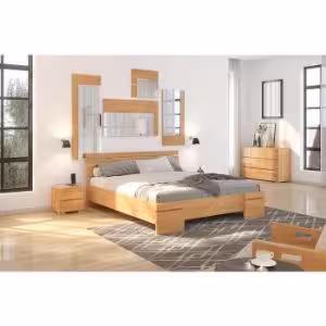 Obrazek Łóżko bukowe Skandica Sparta maxi 140X200 cm. naturalny 