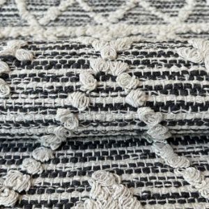 Obrazek Dywan bawełniany Chindi 0.8/1.5 Cr-1301 grey/white