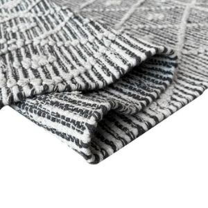 Obrazek Dywan bawełniany Chindi 0.8/1.5 Cr-1301 grey/white