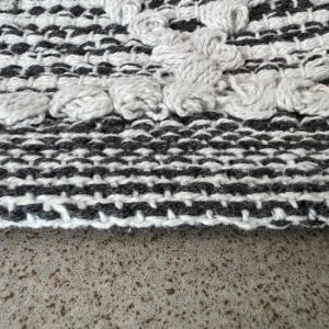 Obrazek Dywan bawełniany Chindi 0.8/1.5 Cr-1301 grey/white