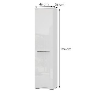 Obrazek Szafa 1d Piano V1 Biały Połysk