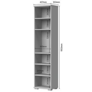 Obrazek Szafa 1d Piano V1 Biały Połysk