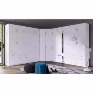 Obrazek Nadstawka szafy Snow 02A  91 cm biały połysk/biały alpejski