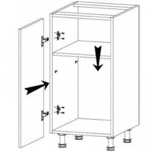 Obrazek Szafka kuchenna Gardena D40 white