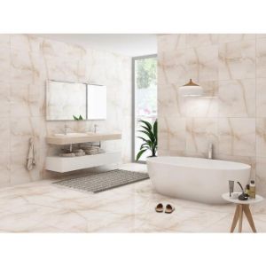 Obrazek Gres Aqueries Onyx Beige Carving Rekt. 60/120