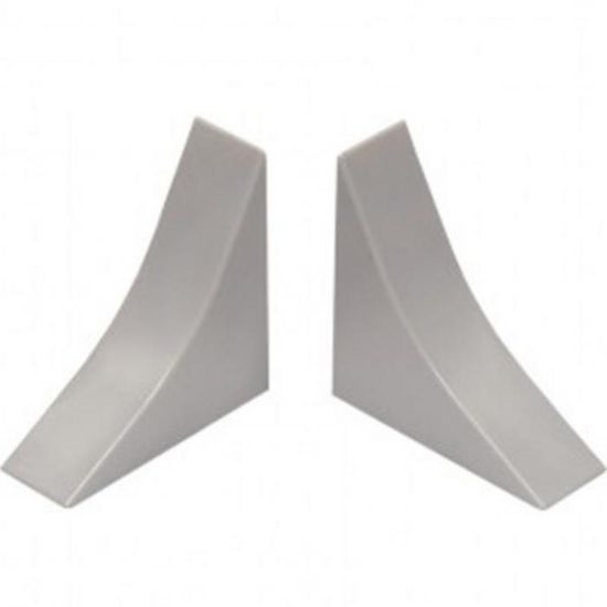 Obrazek Zakończenie proste – aluminium szare LWS-064