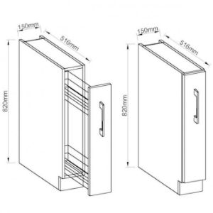 Obrazek Szafka kuchenna Vigo biały HG 15d Cargo Bb