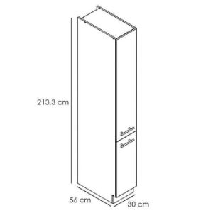 Obrazek Szafka Kuchenna Bono D30 Cargo Maxi 2133 Dąb Lefkas/Bia