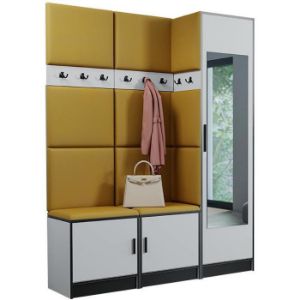 Obrazek Garderoba Roj 20 biała + Kronos 01 miodowa