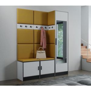 Obrazek Garderoba Roj 20 biała + Kronos 01 miodowa