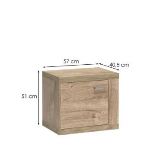 Obrazek Szafka nocna Natural N-18 kratka Ribbeck