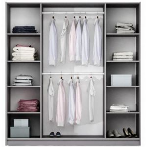 Obrazek Szafa Vigo 225 grafit/lustro