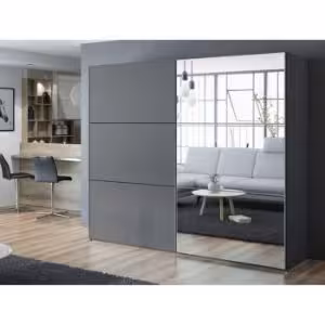 Obrazek Szafa Vigo 225 grafit/lustro