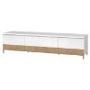 Obrazek Szafka RTV Avis TV180-2K1F/AV lakierowane pacific walnut/crystal