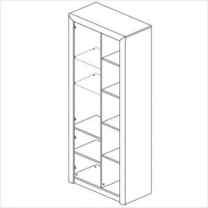 Obrazek Witryna Castel 02 Sonoma/Trufla