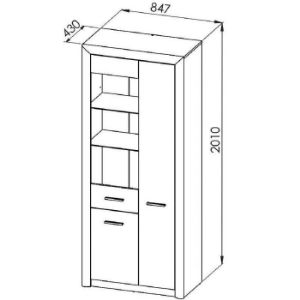 Obrazek Witryna Castel 02 Sonoma/Trufla