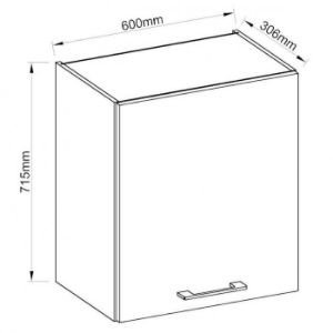 Obrazek Szafka kuchenna Vigo biały HG 60g-72 1f